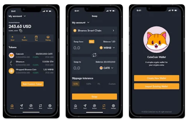 catecoin's tweet photo. #catecoin crypto wallet supporting
#ethereum ( all Erc20 Tokens)
#BNB (all Bep20 Tokens)
#polygoin ( all Matic Tokens)
#polkadot
#ripple
#Dogecoin
#litecoin
we are working continuously and integrating more coins soon https://t.co/ymDGXPQoV5