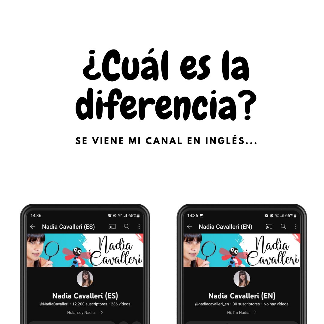 En enero se viene nuevo proyecto ¿Quién adivina de qué se trata?

Síii... vayan a suscribirse a mi canal en inglés...

youtube.com/channel/UC-sxe…