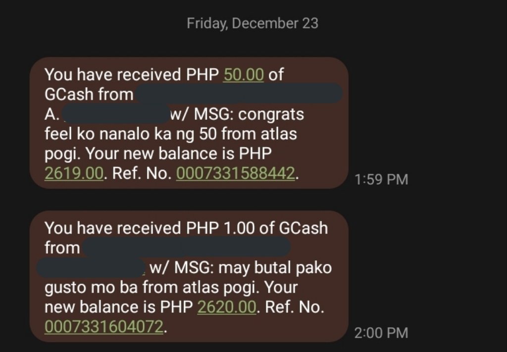 salamat @HAKUATLAS sa pasobra na 1 peso para pumantay pera ko sa gcash HAHAHAHA LABYU PO!