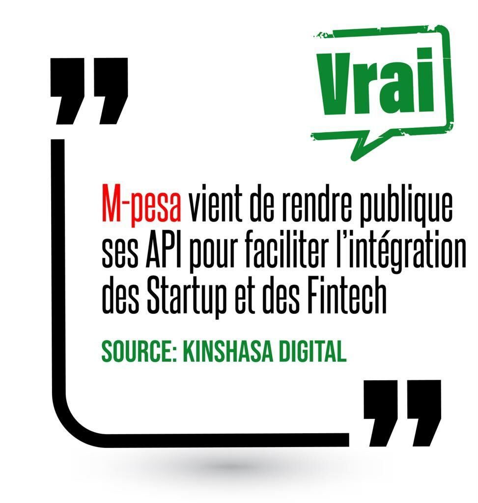 Bonne nouvelle M-pesa vient de rendre publique ses API pour faciliter l’intégration des Startup et des Fintech.