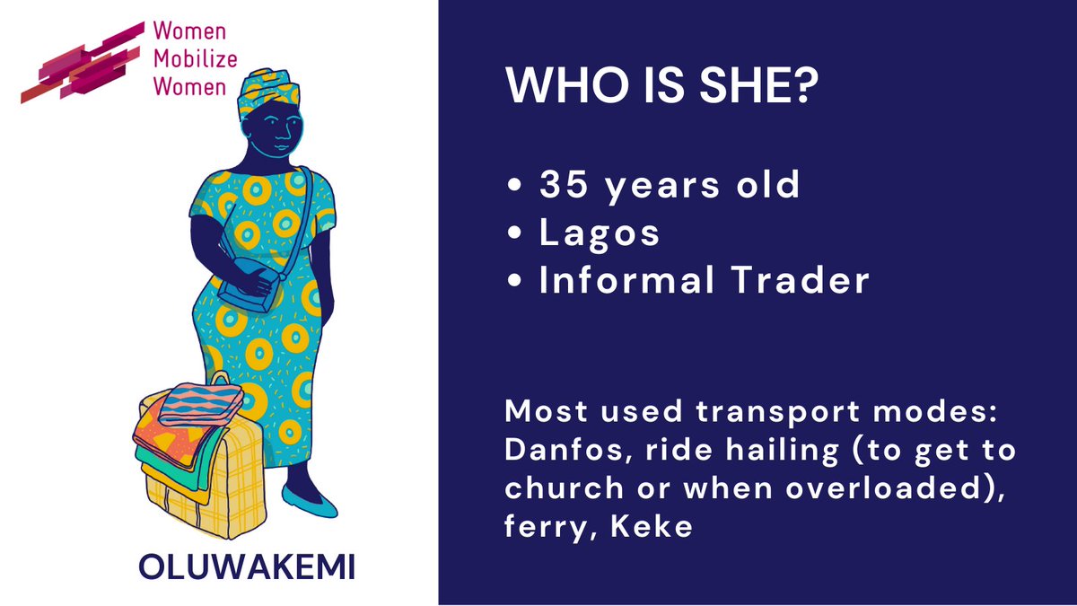 WomenMobilize's tweet photo. "When getting to the final destination, I hope that the driver will stop at the designated stop."
Especially women have struggles & concerns when using public transportation. 🚐
Accompany Oluwakemi on her daily journey in Lagos! 🔗 https://t.co/BzOEaK7Eau
#GenderDataForTransport https://t.co/BdHIWZ0wI9