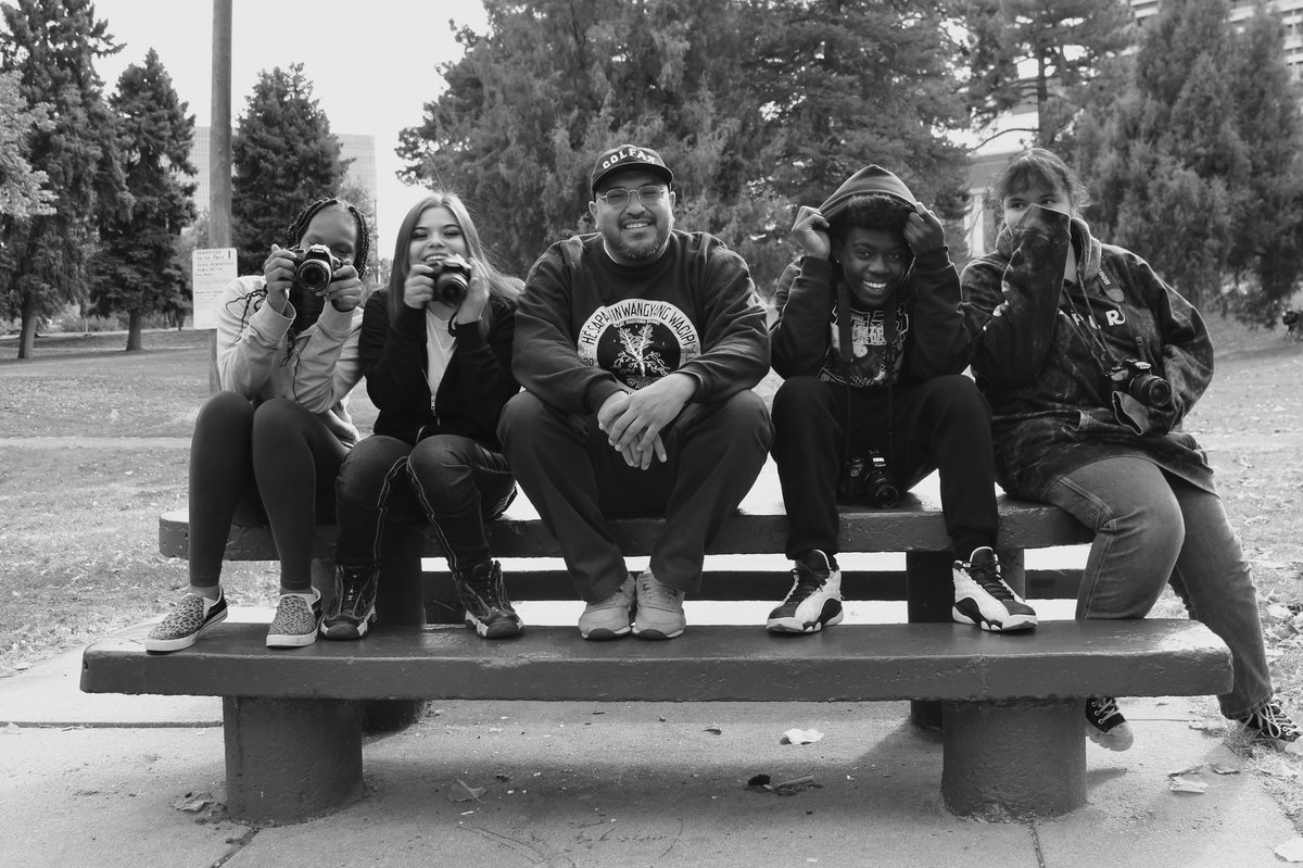 one with (some of) my students…

i would never undermine the title of a teacher by calling myself one, but having the privilege to have my own classroom &amp; be able to teach a photo class at Colorado High School Charter these past couple of years has been the highlight of my path.