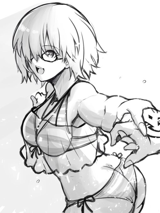 #くそ寒いので水着絵を貼る 