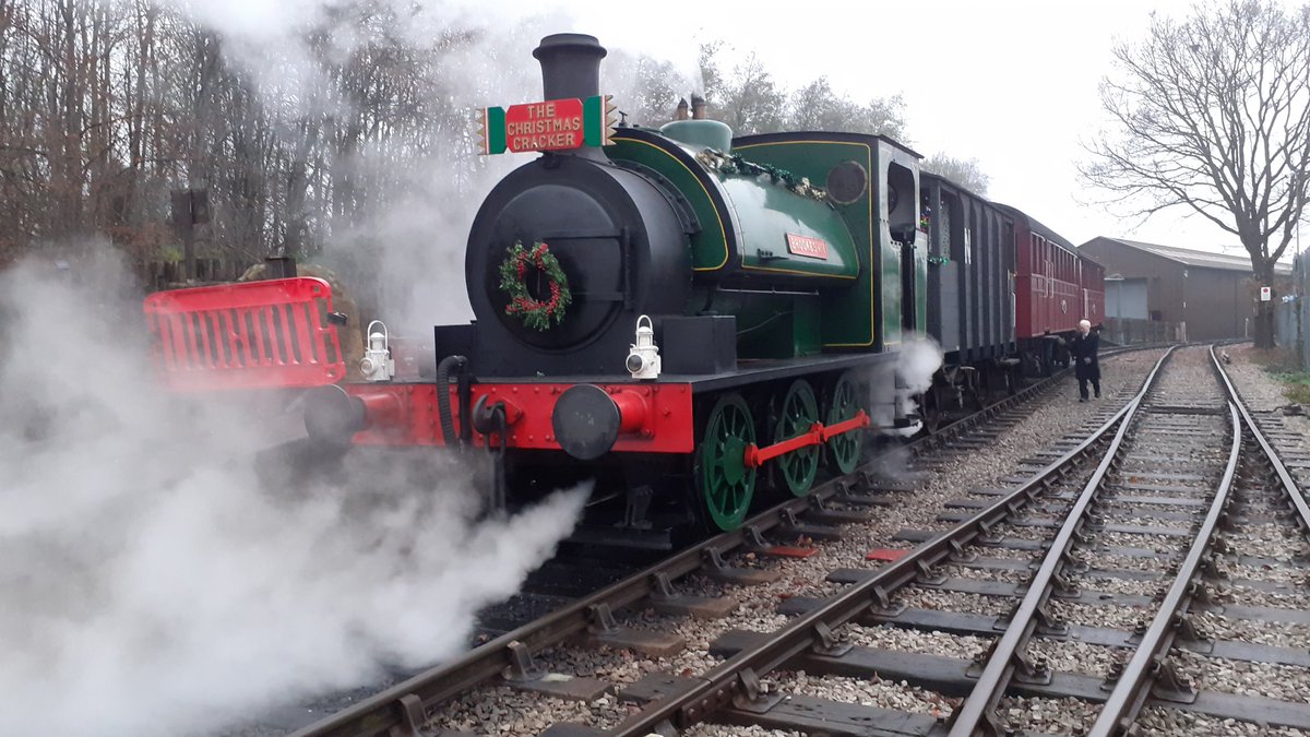 Today's Santa train is carrying a wreath in memory of Michael Garbett who sadly passed away earlier this month.