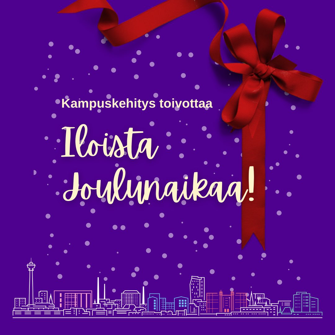 Iloista joulunaikaa ja kiitos kuluneesta vuodesta 💜 #joulu2022 #kampuskehitystampere