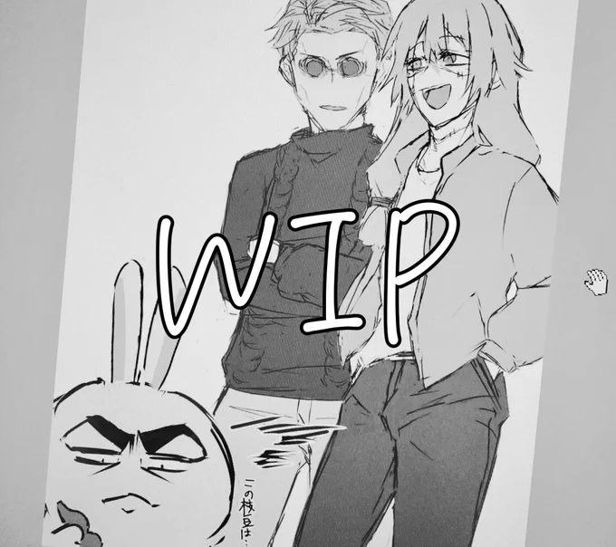 忘年会した時楽しかったので各推しで描いてる 