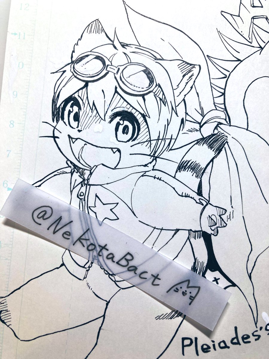 新春けもけに持っていこうと考えてるモノクロシールの絵 
