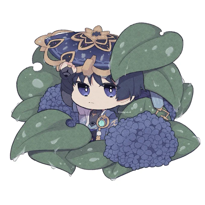 雨と紫陽花 #GenshinImpact #原神 #wanderer 