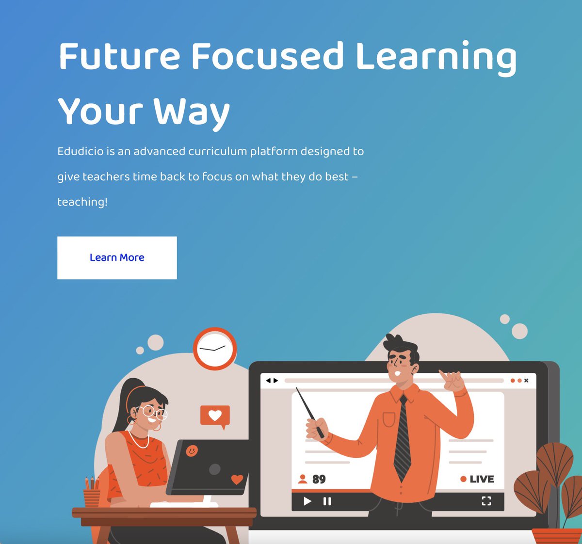 Edudicio is an advanced curriculum platform designed to give teachers time back to focus on what they do best - teaching! To help us to develop exactly what you need, we would appreciate you completing this brief survey.

bit.ly/edudiciosurvey