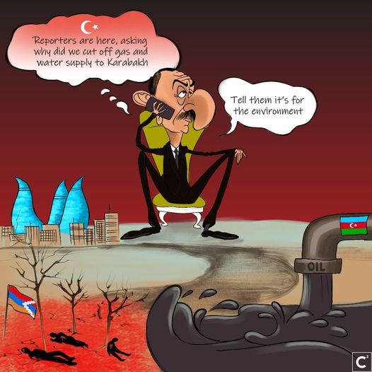 ne_marina's tweet photo. #Azerbaijan cuts off #Artsakh 🇦🇲 people from the outside world by blocking the main road  connecting #Armenia. No delivery of food or medicine. Because of this terror, people die in hospitals, and children get sick from colds. 
!!! No punishment for crimes brings more of them! https://t.co/CdcAWl18hO