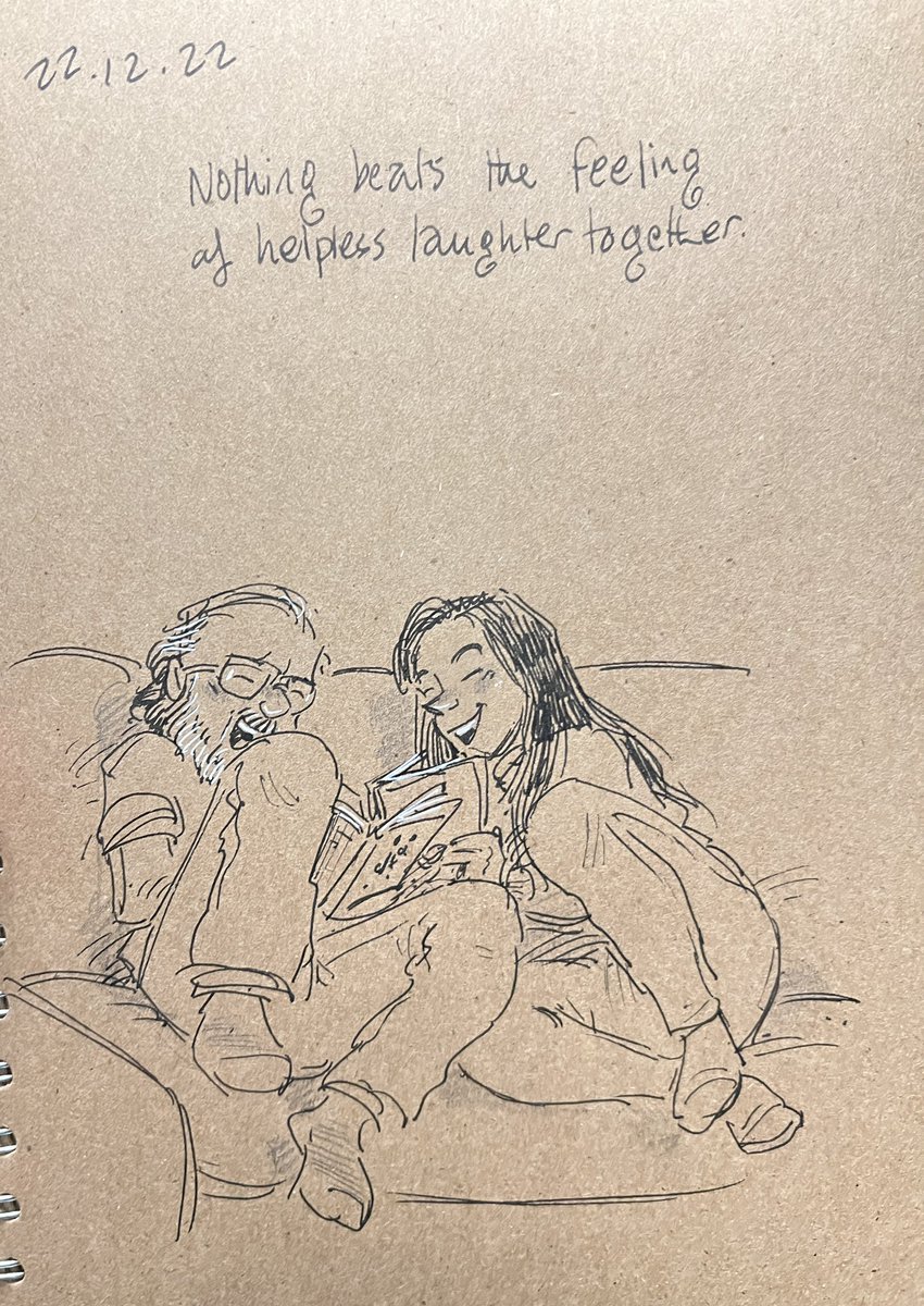 GaryScribbler's tweet photo. The true secret to the perfect relationship is to find someone who shares your sense of humour. #doodleaday #sharedlaughter #loveafterloss. https://t.co/dw5D9Zb7ez