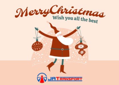 Fijne feestdagen namens JATransport 🎄🎅 🎁🎆🎉