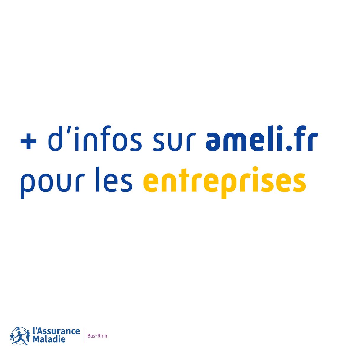 [Entreprises]
La CPAM du Bas-Rhin organise un webinaire le 05/01 sur le #téléservice dépôt de pièces jointes pour la transmission des pièces justificatives nécessaires aux règlements des indemnités journalières.

💻Infos &amp; inscriptions : ameli.fr/bas-rhin/entre… 

#AMentreprises67