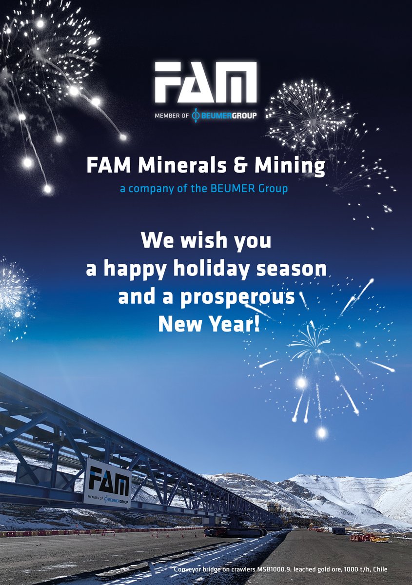 FAM_GmbH's tweet photo. Sending you our best wishes from Magdeburg!

⚒ ⚒ ⚒ ⚒ ⚒

FAM – Member of @BEUMERGroup 

#Christmas2022 #happynewyear #festiveseason https://t.co/eWuIMIHqQS