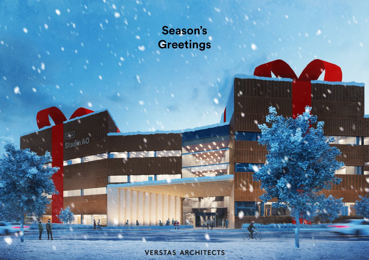 Merry Christmas and a Happy New Year 2023!  This year we have made a donation to support Ukraine.
Picture: a winning design for the new Stadin AO, Helsinki Vocational College and Adult Institute

#verstasarchitects #verstasteam #verstasdesign #seasonsgreetings #joulutervehdys