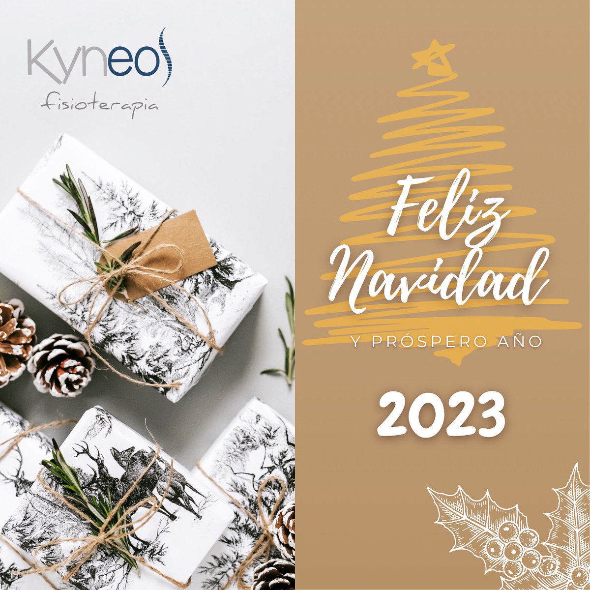 KyneosF's tweet photo. El equipo de Kyneos Fisioterapia os desea una feliz Navidad y un próspero año 2023!! Gracias a todos lo que formáis parte de esta gran familia!!🎄🎄🎁🎁#kyneos #fisioterapia #Navidad #Feliz2023 #arroyofresno #pilates #despiertaelmovimiento https://t.co/LoVi7J2NIs