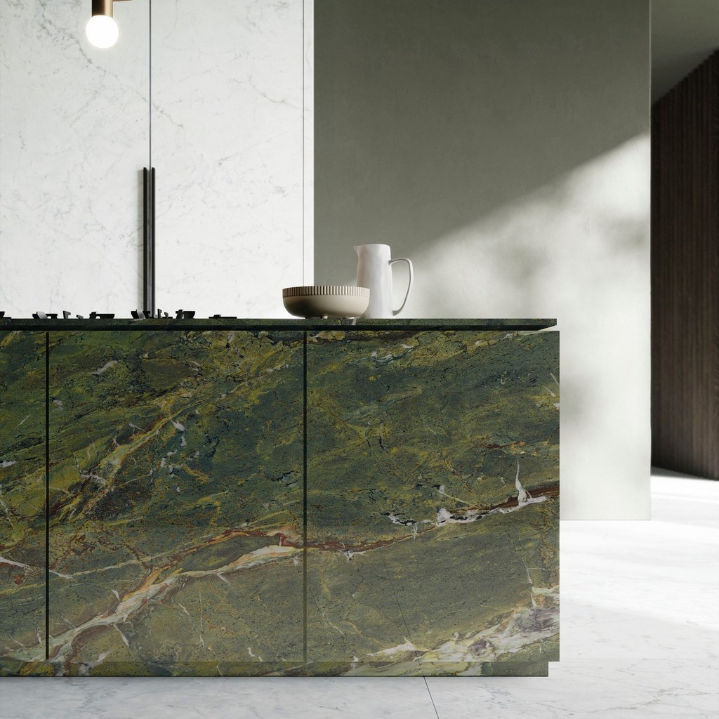 EstudioMaterea's tweet photo. Gres porcelánico italiano Verde Karzai imita la rara belleza del mármol italiano, persa e irlandés, con sus características vetas y remolinos, y con una selección de blancos níveos, grises finos y verdes intensos.
·
A diferencia de muchos materiales natu… https://t.co/NgR8QWIsjM https://t.co/cG0hQw5CCz