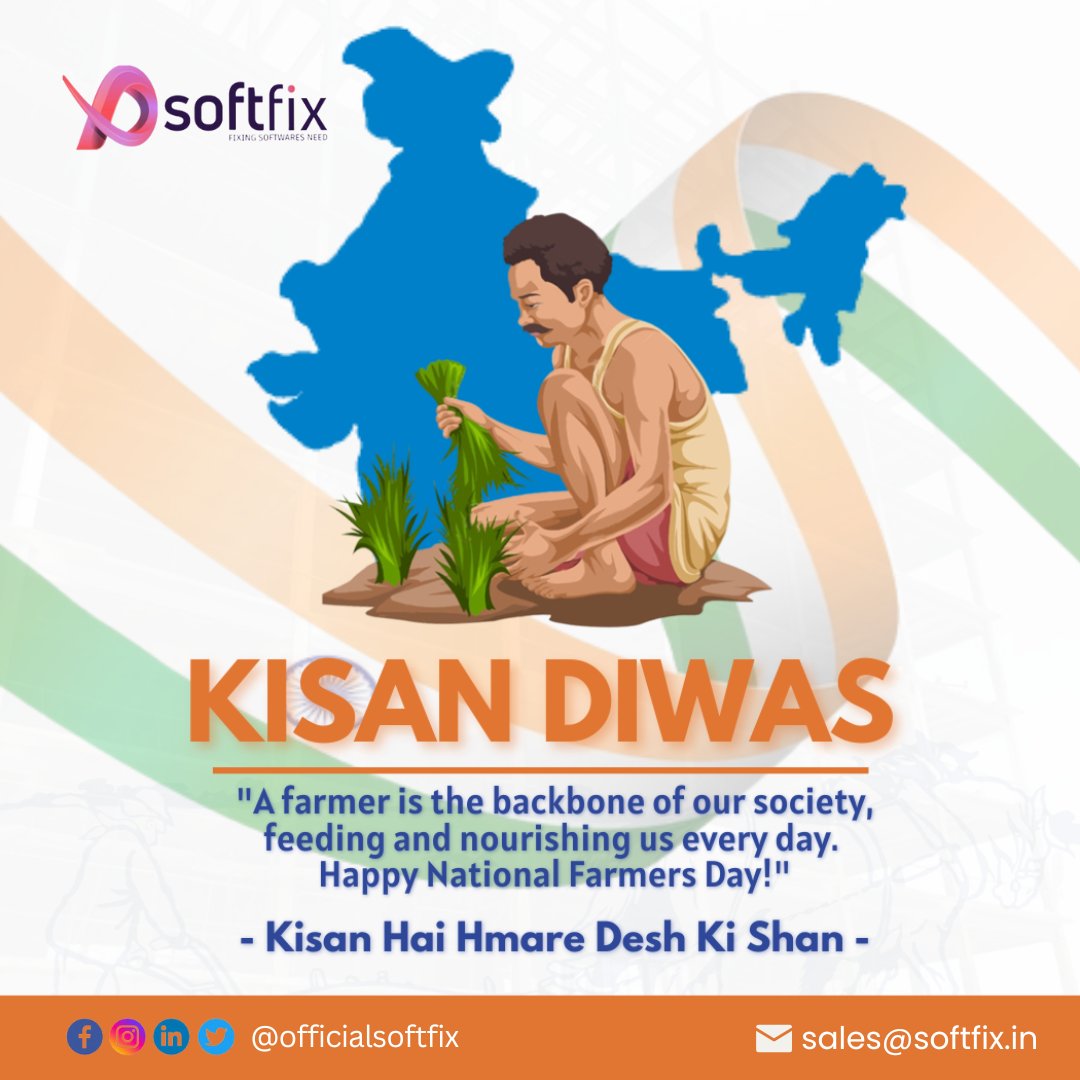 officialsoftfix's tweet photo. राष्ट्रीय किसान दिवस, जिसे किसान दिवस के रूप में भी जाना जाता है, 23 दिसंबर को किसानों को देश की रीढ़ के रूप में मनाने और पहचानने के लिए मनाया जाता है। इस दिन को भारत के पांचवें प्रधान मंत्री चौधरी चरण सिंह की जयंती मनाने के लिए चुना गया था।
#kisandiwas #kisandiwas2022 https://t.co/mPjKTyz27L