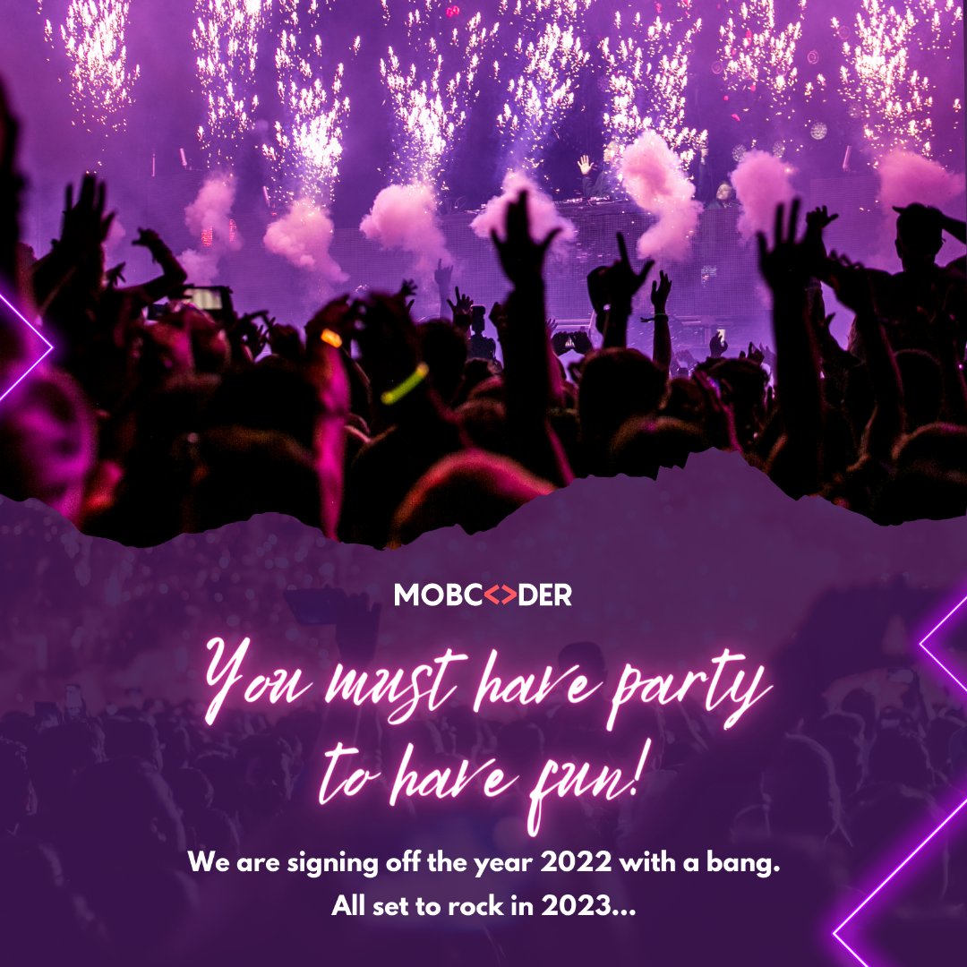 mobcoderinc's tweet image. Party nights make the best memories!
We know we will end up exhausted and worn out on Saturday, but we will still go hard partying tonight.
#party #christmasparty #newyearparty #mobcoder #newyear2023 #christmas2022 #christmas