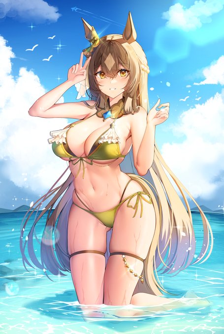 #くそ寒いので水着絵を貼る 