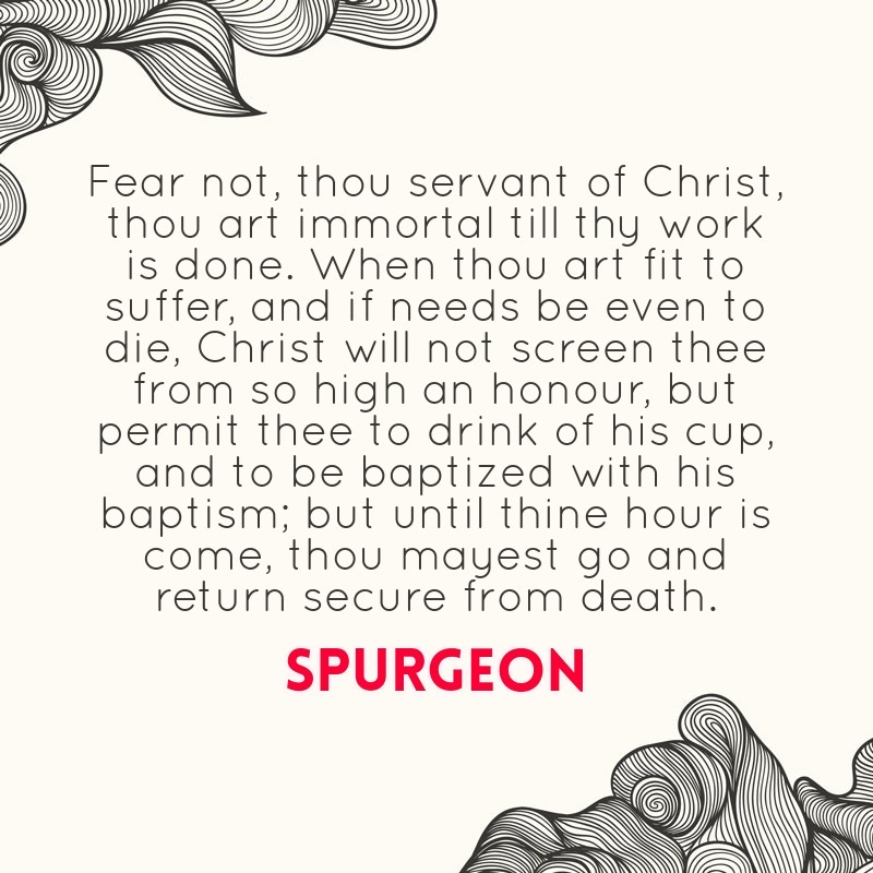 ReadingSpurgeon's tweet photo. Fear not, servant of Christ.
#Spurgeon #s722 https://t.co/kahBtyfzl1
