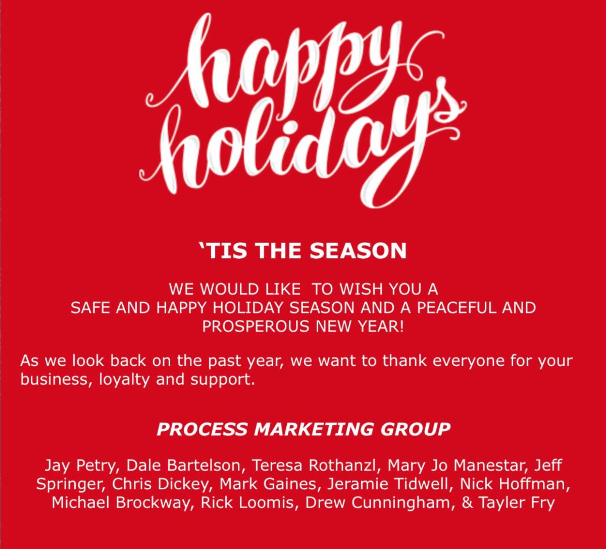 pmg_safety's tweet photo. Team PMG wishes everyone a Safe and Happy Holiday season and a peaceful and prosperous New Year! 

As we look back on the past year, we want to thank everyone for your business, loyalty, and support. https://t.co/MUDJsZSOXS