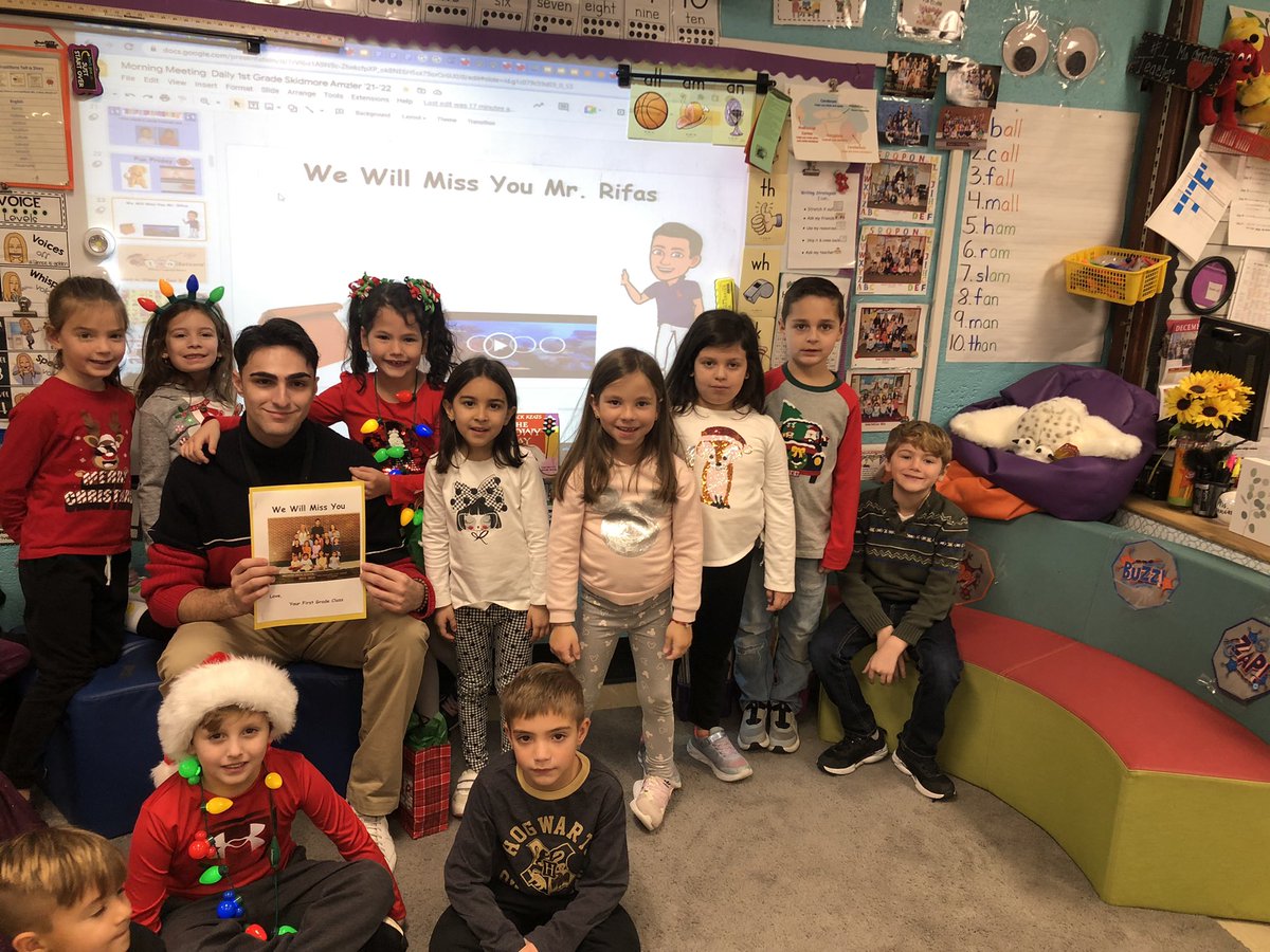 Wishing <a href="/mrrifasteaches/">Adam Rifas</a> all the best! The middle school is lucky to have you. You will be so missed!