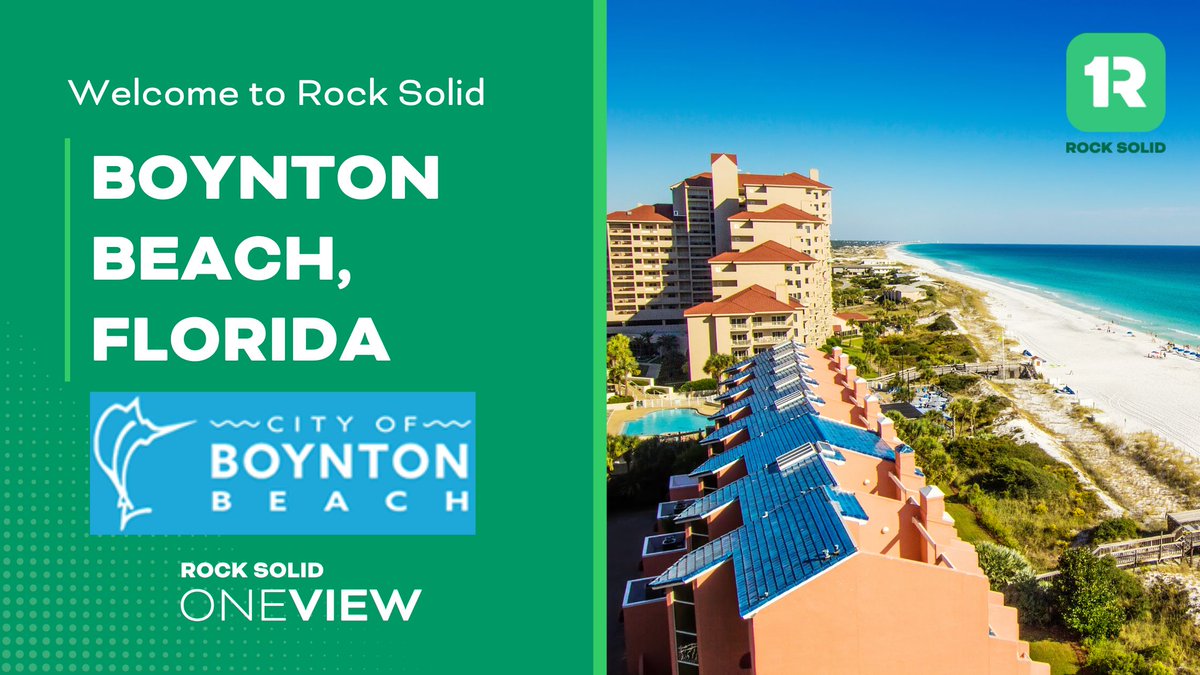 Welcome to Rock Solid, Boynton Beach, FL! The City of Boynton Beach has chosen OneView CRM to increase citizen engagement and facilitate informed decision making.