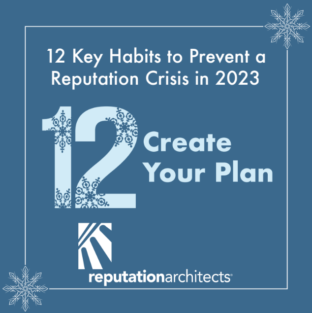 ReputationDoc's tweet image. Protecting #reputation is like dieting—it needs to be a habit if you want to see results. What&apos;s your plan? For more on #BuildingCrisisImmunity download our eBook: bit.ly/325q9qU. Happy holidays and here&apos;s to a #crisis-free year ahead. #reputationrisk #crisismanagement