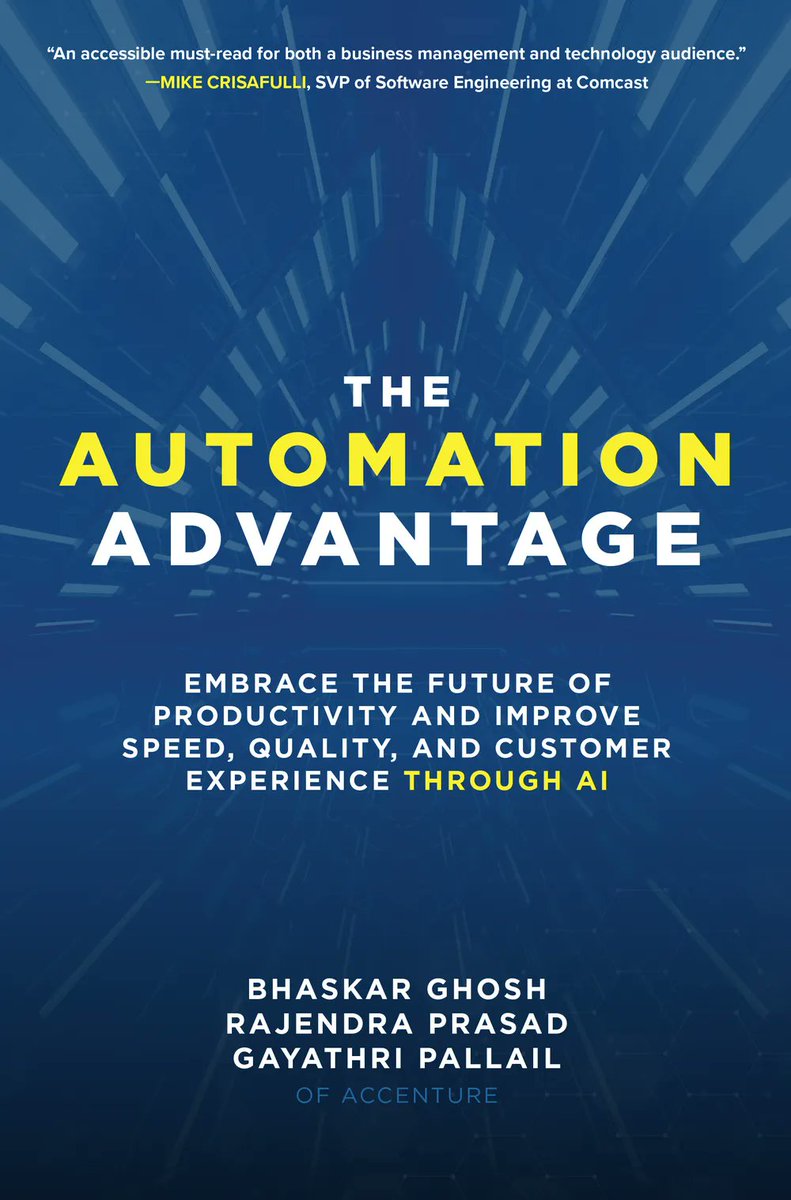 porchlightbooks's tweet photo. 🎉 Happy one year #bookBirthday to The Automation Advantage!

Read the ChangeThis manifesto "Ethical Issues &amp; Automation" from @DrBhaskarGhosh, @rp_automation, and Gayathri Pallail: https://t.co/D6r2kzf5E6

@mheducation #artificialIntelligence #AI #techNews #tech #books https://t.co/9TvzlZvy2j