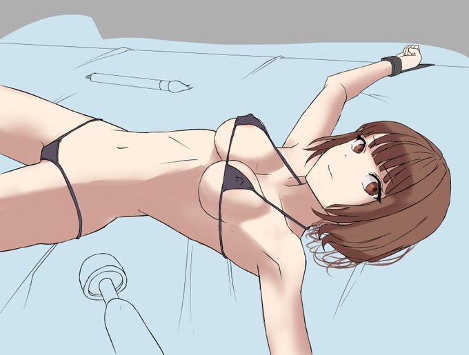 ふぁんぼ予定
極小ビキニを着せられて拘束されたお姉さんの運命やいかに、、、(水着から透けてる勃起乳首しゅき) 