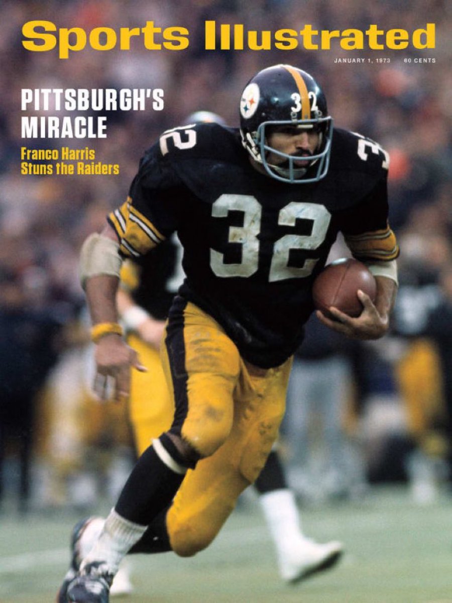 On December 23, 1972, the Pittsburgh Steelers defeated the Oakland Raiders 13-7 in the AFC Divisional Playoffs, as Franco Harris scored as time ran out. Dubbed the “Immaculate Reception”, it was ranked by NFL Films as the greatest play of all time. #ImmaculateReception