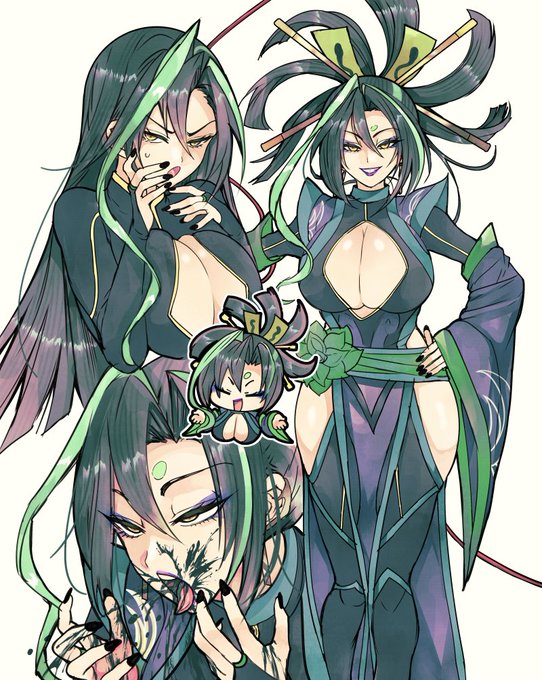 ♀️ 今年描いた🐍です 