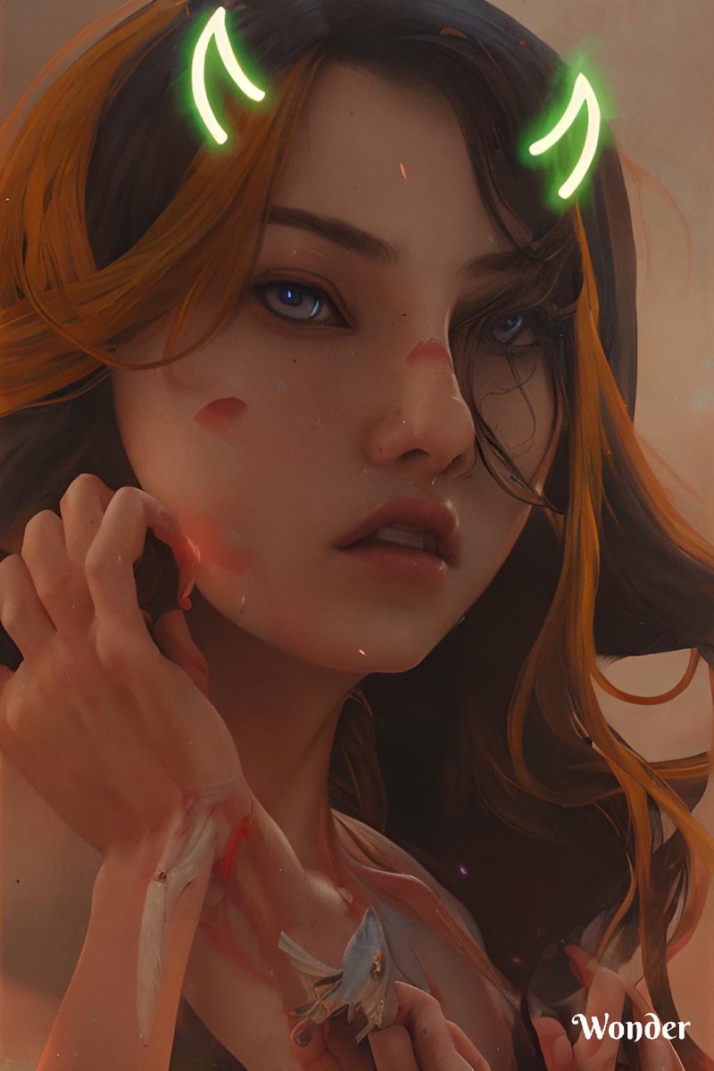 zcorpio13's tweet photo. I tried the AI art thing but I used the free one and I can see why it’s free 😂 peep the hands https://t.co/LZoB8UcSBT