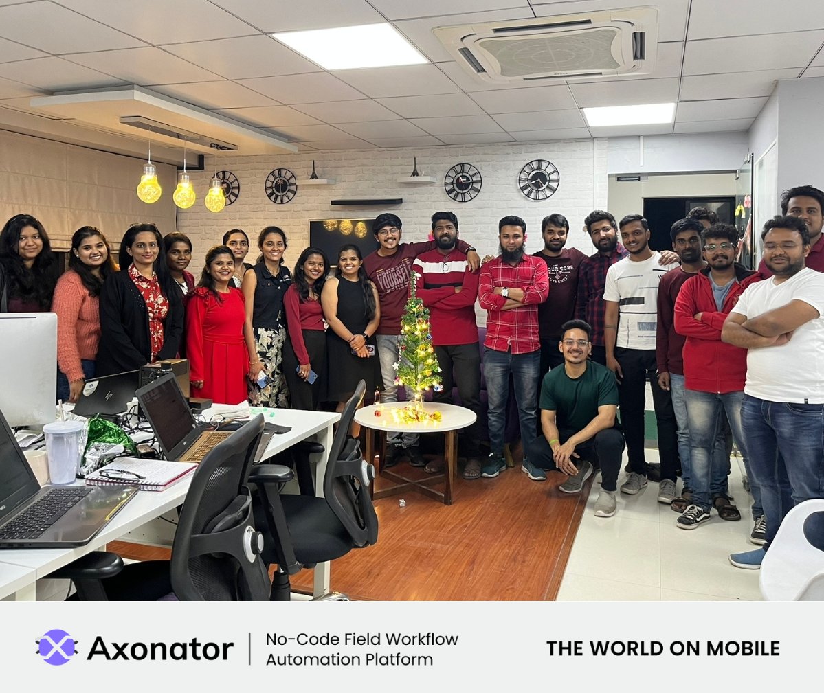 jkonstrategy's tweet image. Axonator employees got together for a fun-filled day to celebrate Christmas. 

🎅Merry Christmas!!🎅

#merrychristmas2022 #axonator #nocode