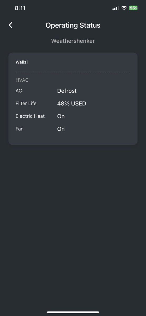 Cold enough that the HVAC had to turn on electric heat to defrost