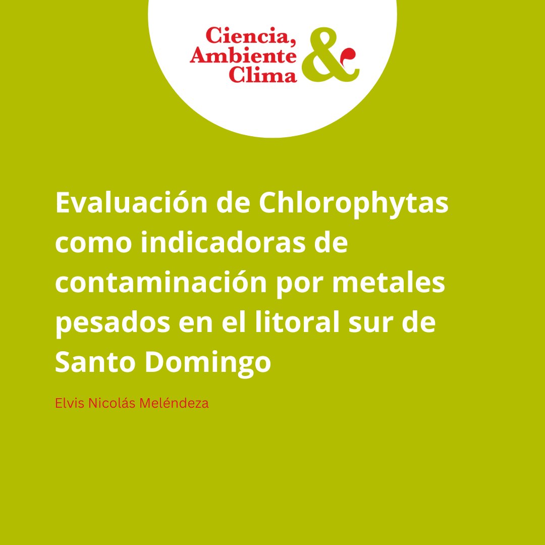 ambienteyclima's tweet photo. En esta investigación, se analizan las algas identificadas de la clasificación Chlorophyta (Ulva fasciata y Chaetomorpha gracilis) para evaluar si estas pueden ser indicadoras de contaminación de metales pesados.

https://t.co/rZjV7c7rZ3

#metalespesados #Ciencia #ambiente #clima https://t.co/VrT7KaoEzQ