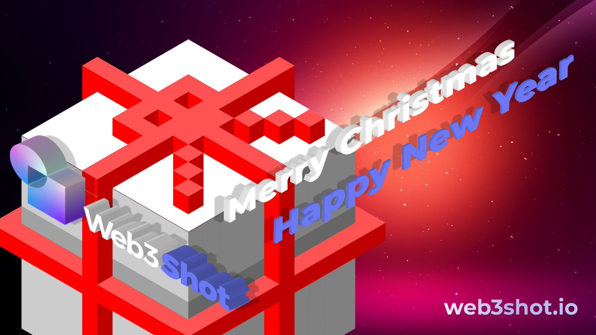 Web3_Shot's tweet photo. 🌈🌲May your year come joyfully and prosperously to an end, and may we start a wonderful New Year with you🌲🌈 

#MerryChristmas and Happy #NewYear 🎄🎅✨

Wishes from all of us at #Web3shot 

#2023 $W3S #Christmas #LearnToEarn https://t.co/fATtZ7Ofmc