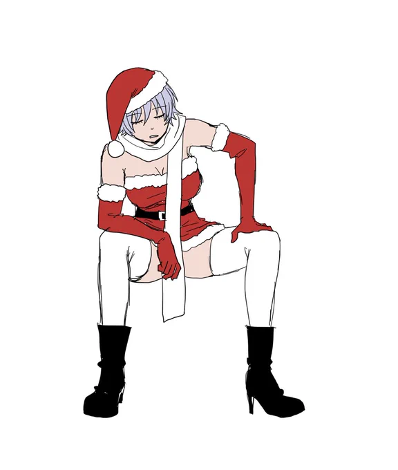 「なァ～にがクリスマスだクソが」「銀ちゃんパンツ丸見えネ」 