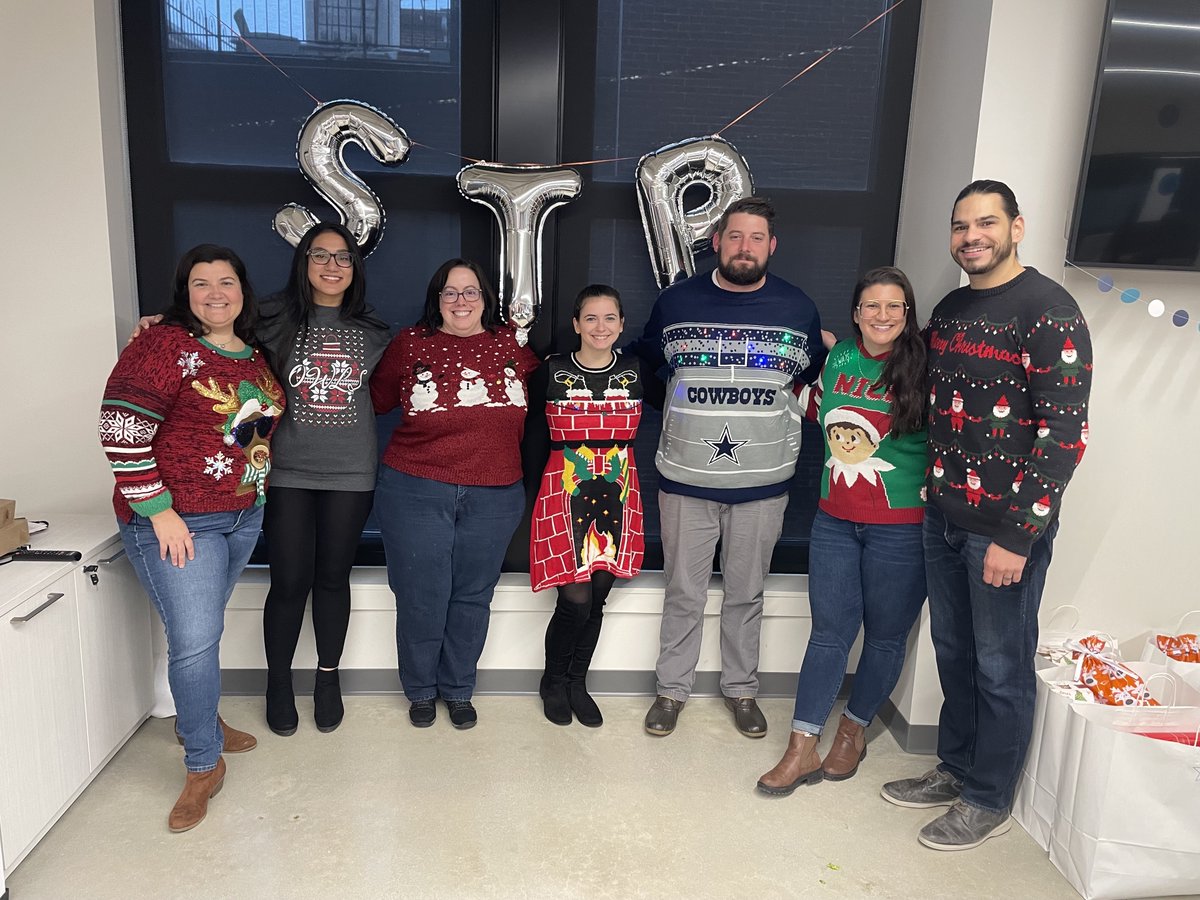 STPIS's tweet photo. Happy Holidays from the STP team! 🎄

This month we enjoyed a holiday lunch and ugly sweater contest. Employees also put together a charitable gift donation to St. Agnus and are looking forward to spending time with their family and friends this holiday season. https://t.co/VQmPnfHDRE