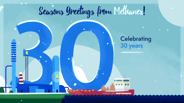 Thank you to our partners and customers for a year of generosity and coming together. Wishing you and yours a happy and safe 2023 from all of us at Methanex!