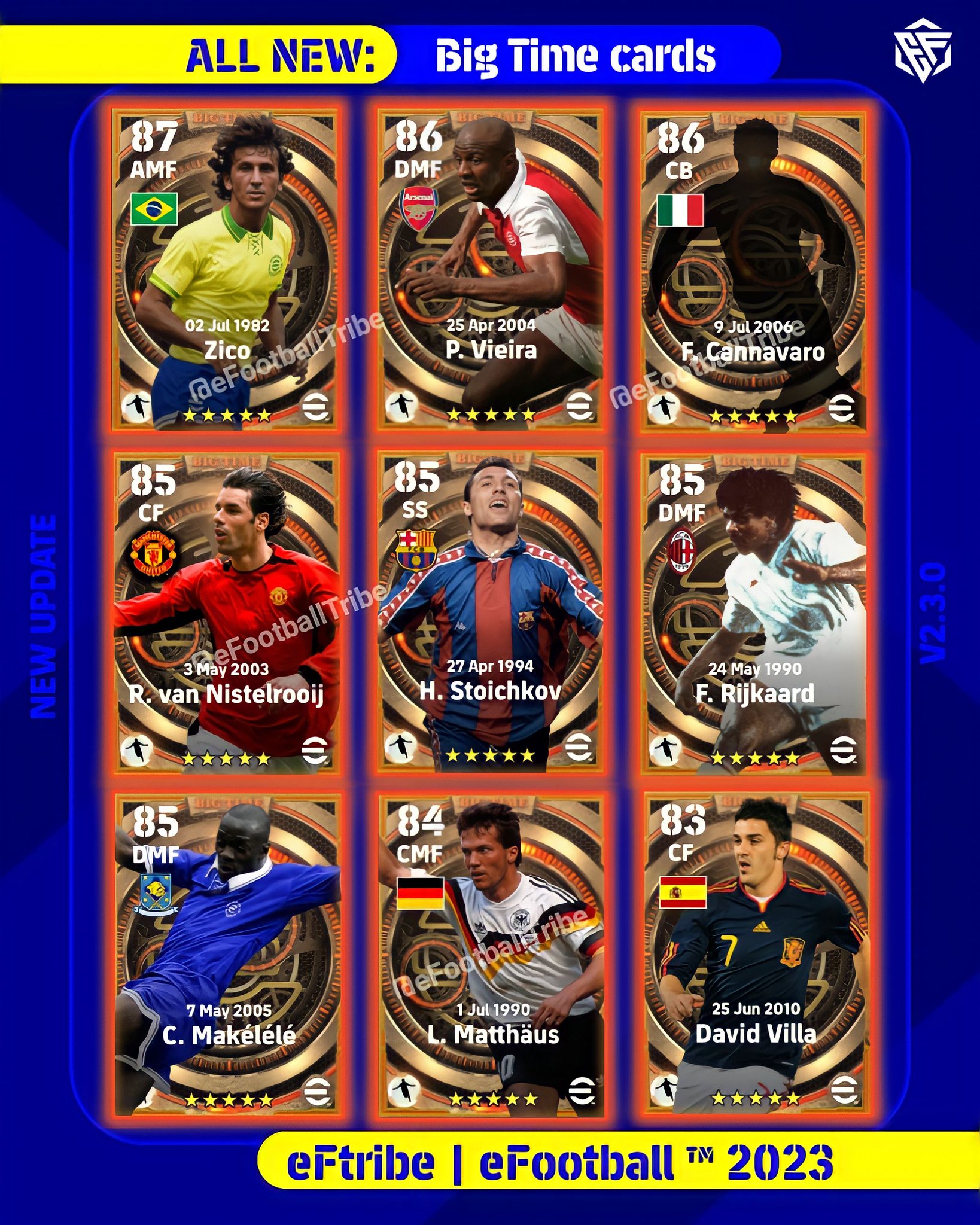 eFootball Tribe on Twitter "All New EPIC Big Times Card Players in 