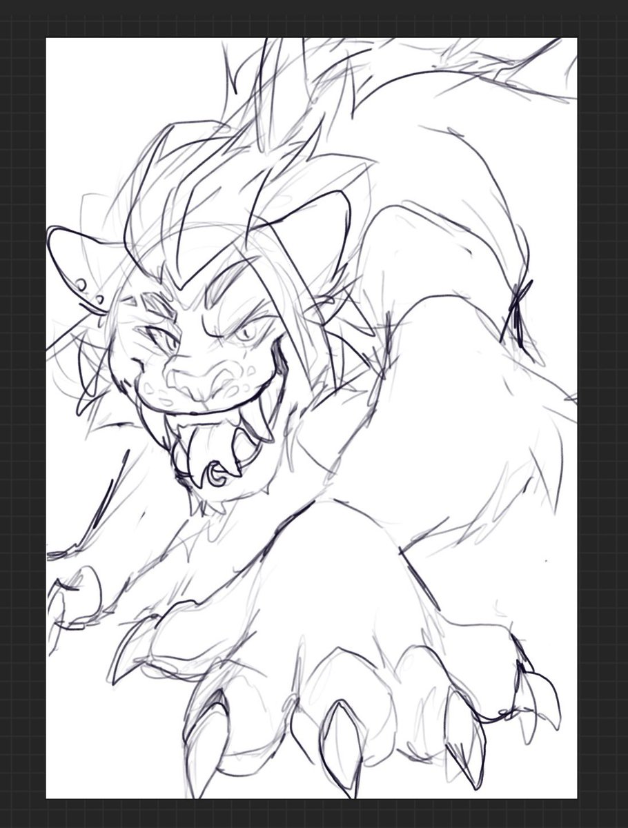 Neo_Nized's tweet image. I wanted to draw my big boy
I‘m still not used to drawing on the iPad Pro. But maybe you‘ll enjoy this sketch anyways.🌈