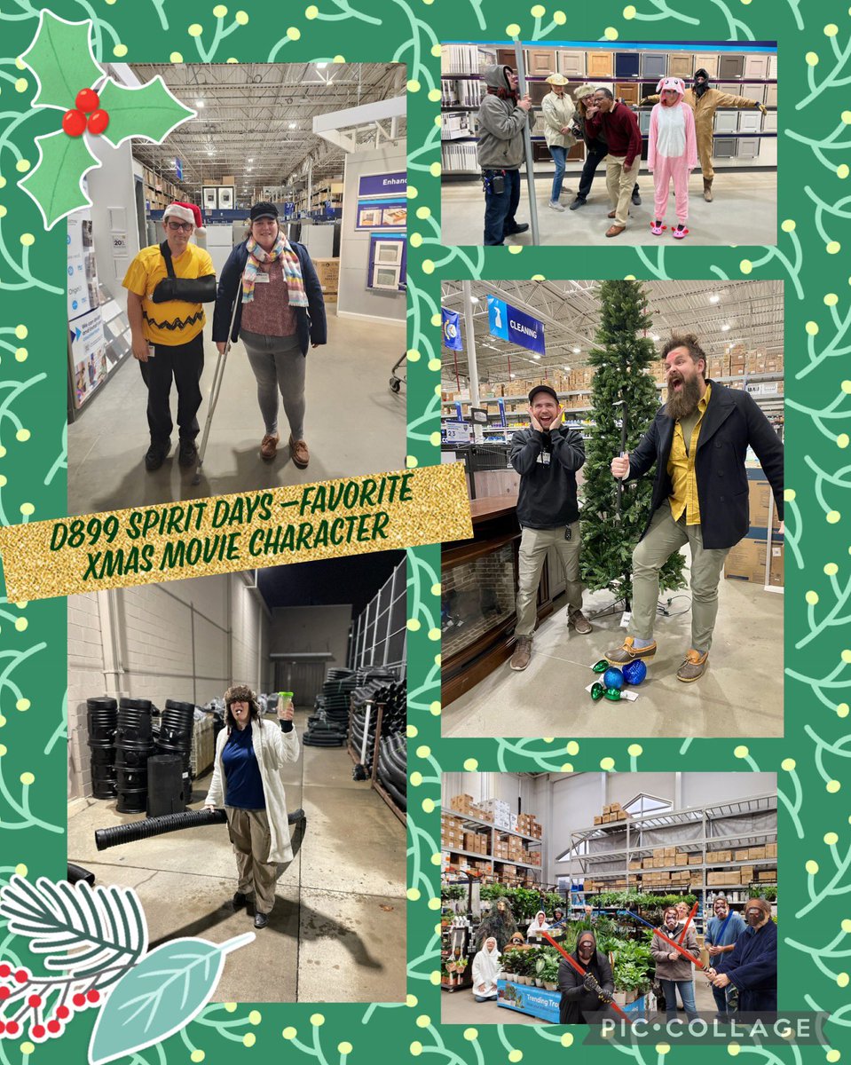 D899 MST Spirit Days - Favorite Xmas/Star Wars Movie Character.  So much fun to see so much creativity on these teams! Happy Holiday, yall! <a href="/BenitoKomadina/">Benito.Komadina@Lowes</a> <a href="/MYoungsonLowes/">Michael Youngson</a> <a href="/MST_899/">Shannon Cantrell</a> <a href="/steveyoung456/">Steve Young</a> <a href="/CrystalNeels/">crystal neels</a>