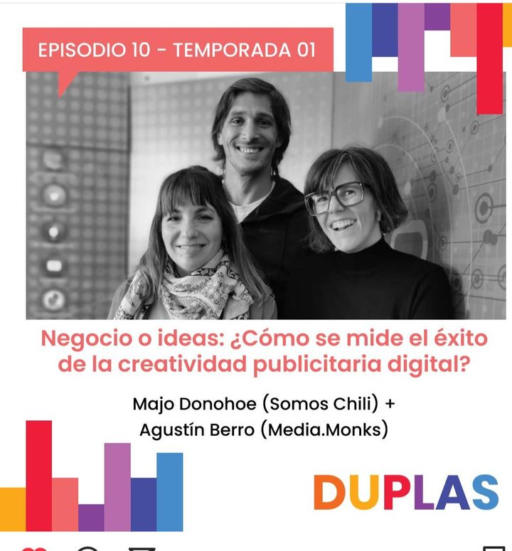 🎧 Episodio 10 y cierre de temporada 🥂: ¿Cómo se mide el éxito de la creatividad publicitaria digital?

Invitados:  Majo Donohoe <a href="/SomosChili/">Somos Chili</a>
<a href="/peluka/">Agustín Berro</a>

Para escuchar 👉linktr.ee/duplasinteract