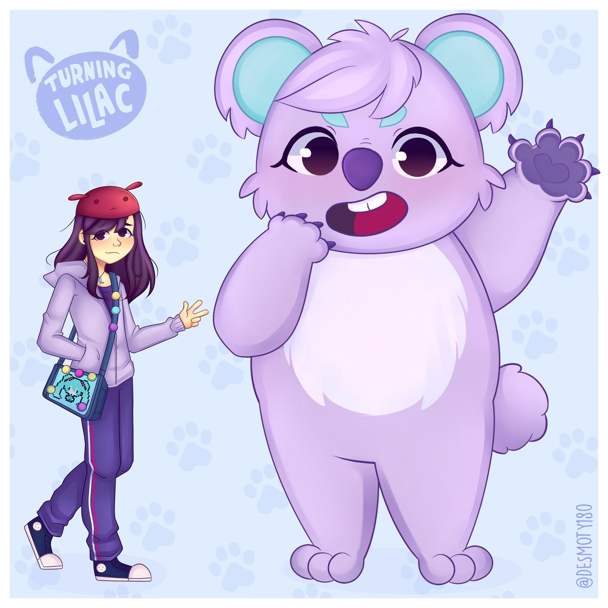 Desmoty180's tweet photo. Turning Lilac ~♡
My 13 year old pubescent version feeling very emotional and anxious transforms into a huge lilac Koala
♡ Collab ---> https://t.co/gEIhuh3peZ
.
.
.
#redsonacollab2022 #turningredcollab2022 #koala #turningredsona #turningred #redsona #turningredcollab https://t.co/kDrhYp6rZU