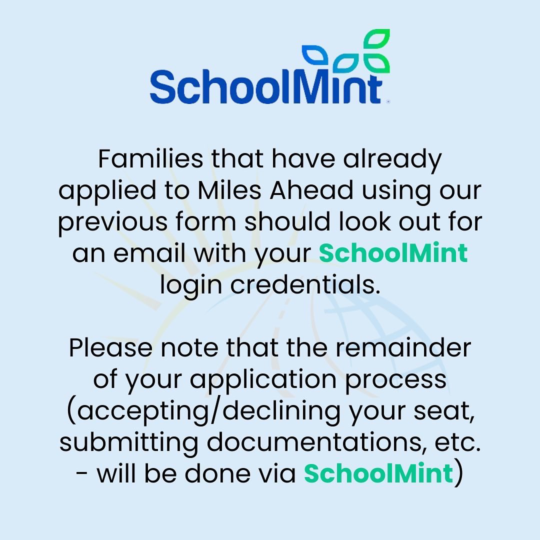 MilesAheadCS's tweet photo. MACS & SchoolMint were βMintβ to be! π€ We are so excited to announce our partnership with @schoolmint. Slide through to learn everything you need to know! #enrollment #schoolmint #partnership #milesaheadcharter #gacharter #cobbcountyschools https://t.co/AbnJyQtrSd