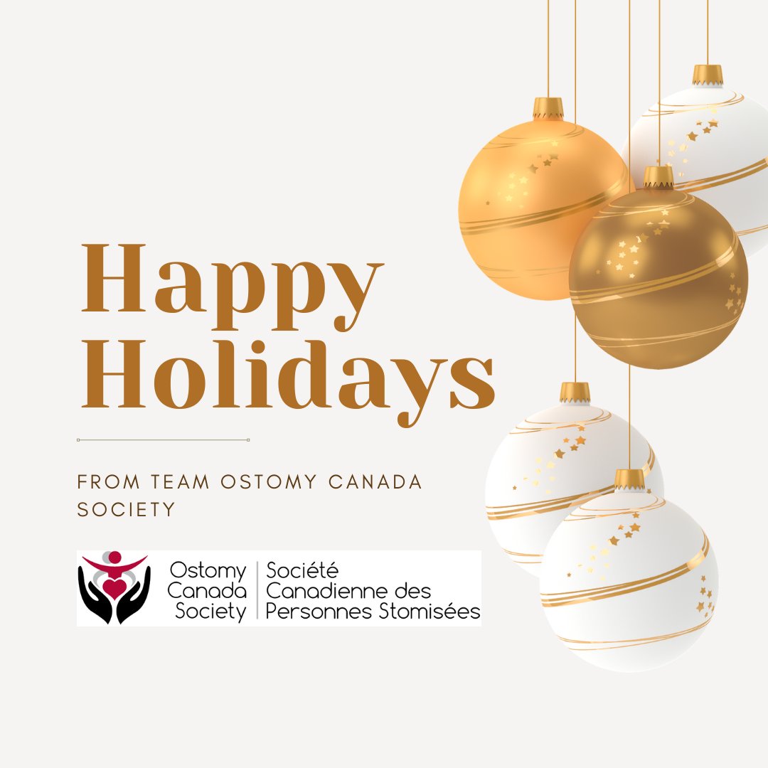 This holiday season, we want to say thank you. Your support helps us provide help, resources and information to all individuals living with an Ostomy in Canada. We’re genuinely grateful. Happy Holidays to you and your circles of support. 

#ostomy #ostomycare #ostomyawareness