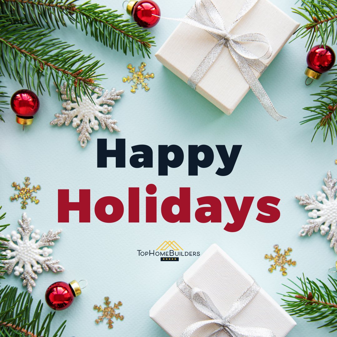 tophomebuilders's tweet photo. Top Home Builders wishes you a wonderful holiday season! ππ
#tophomebuilders #holidays #holidayseason #presents #joy #family https://t.co/x38GXOQWPd