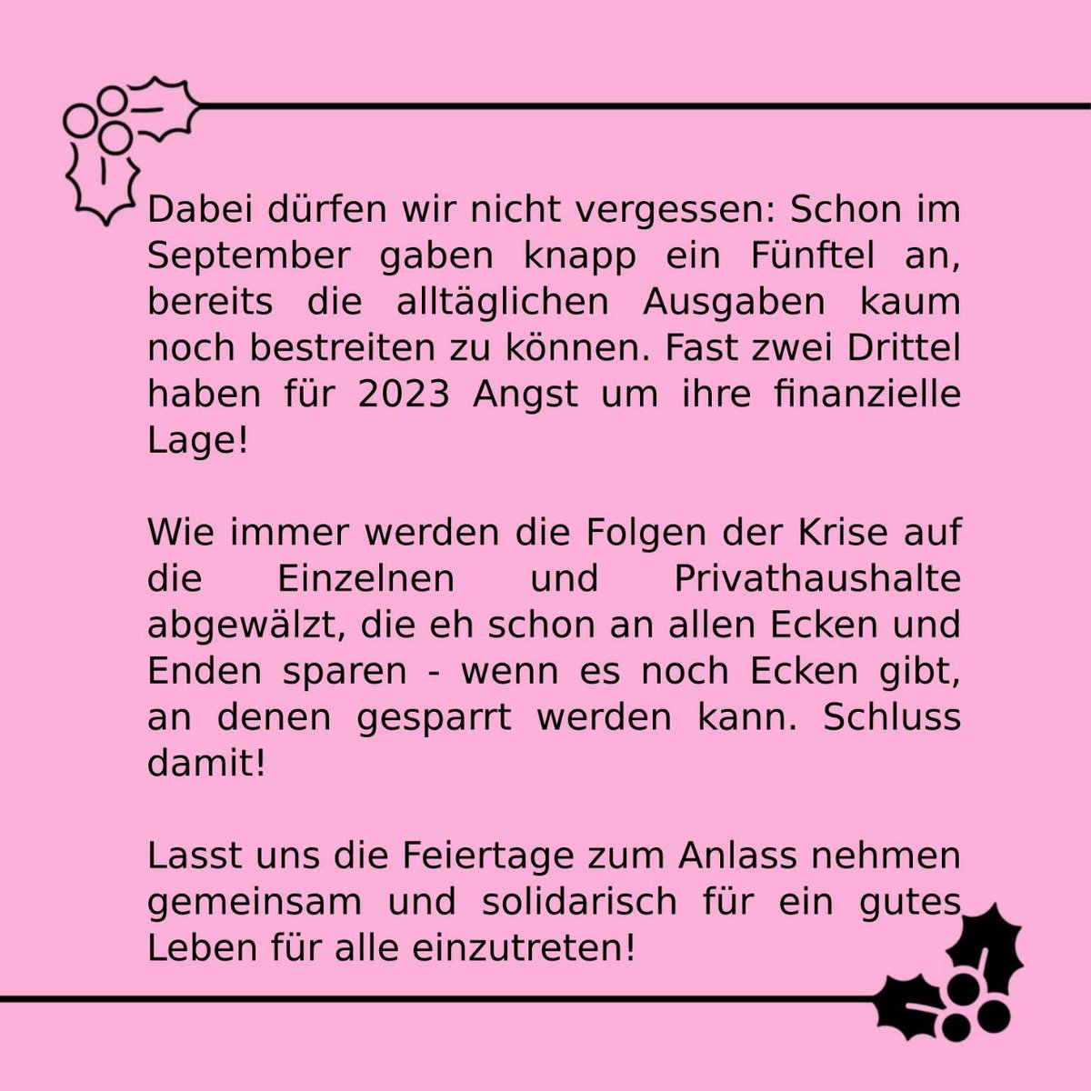 gigbielefeld's tweet photo. Bezahlbares Weihnachten?!

Weihnachten steht vor der Tür! Für viele von uns dieses Jahr vor allen Dingen ein Grund zur Sorge, sind neben den alltäglichen Ausgaben doch auch die Kosten für Geschenke massiv gestiegen: https://t.co/HJ3DF9w3d3
